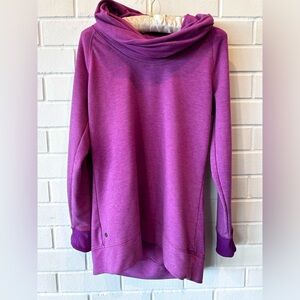 Athleta purple cowl neck tunic sweatshirt
